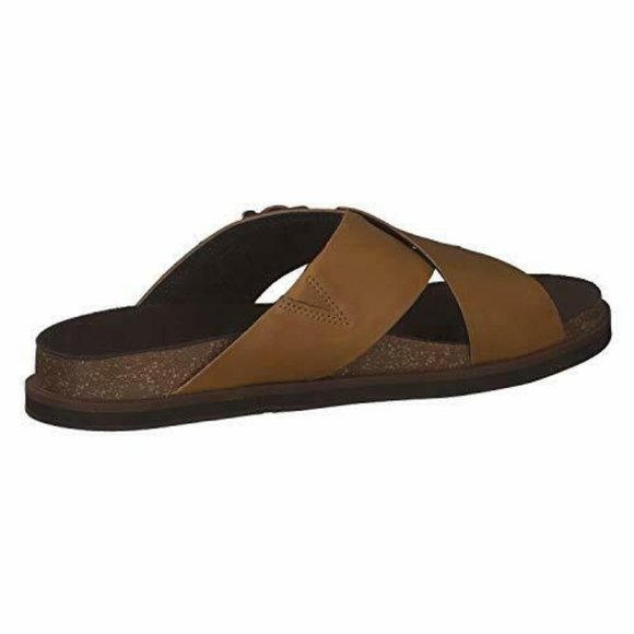 TIMBERLAND MEN'S AMALFI VIBES CROSS SLIDE SHOE WHEAT LEATHER A2B5T - Picture 4 of 8